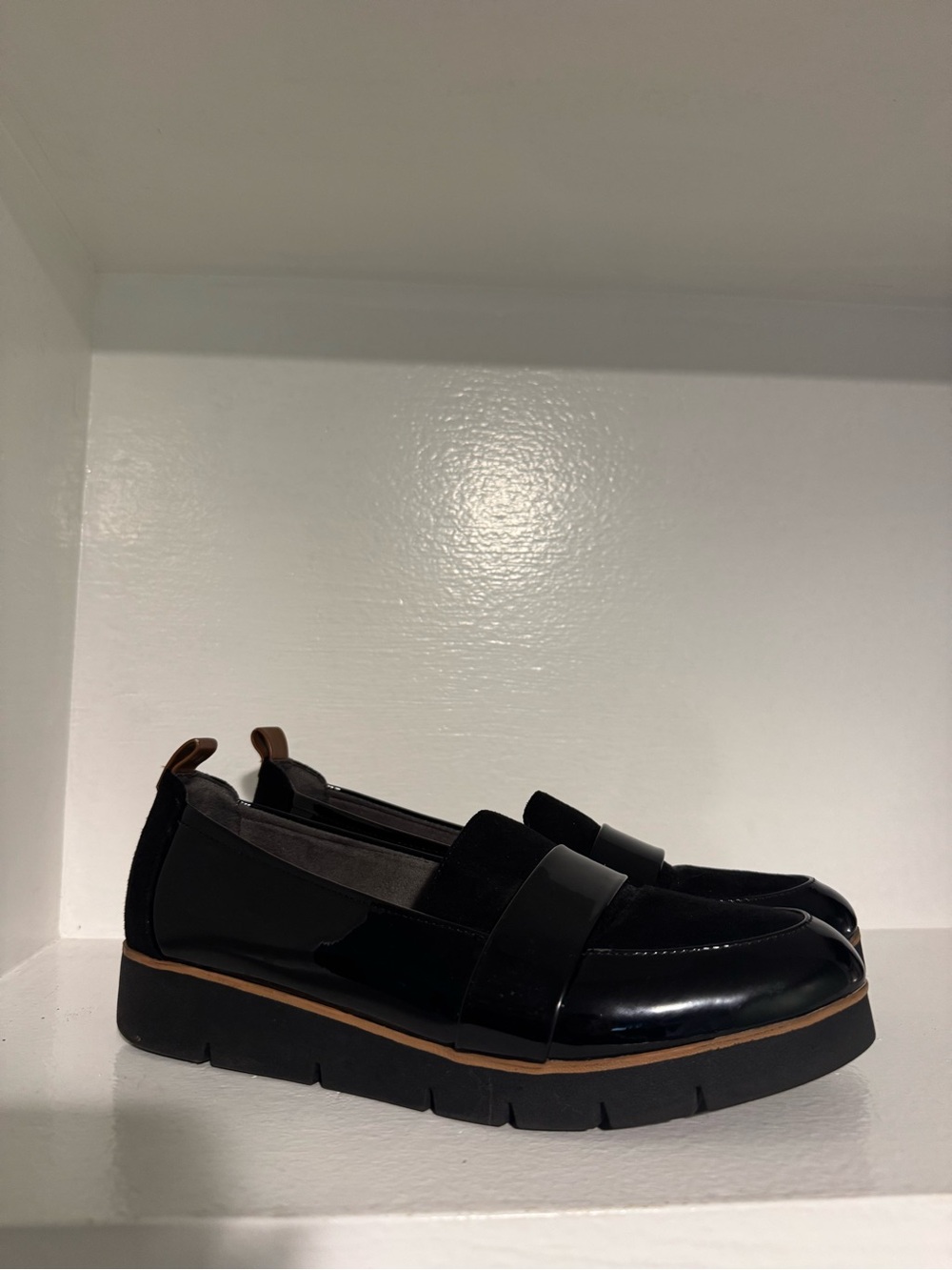Dr. Scholl’s Women’s Black Loafer Flats Size 8 Slip-On Synthetic Comfort Shoes